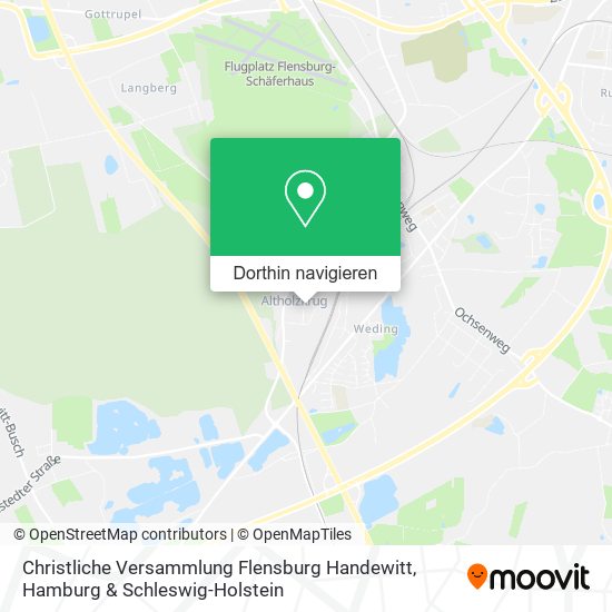 Christliche Versammlung Flensburg Handewitt Karte