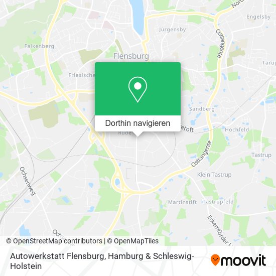 Autowerkstatt Flensburg Karte