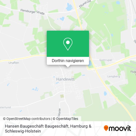 Hansen Baugeschäft Baugeschäft Karte