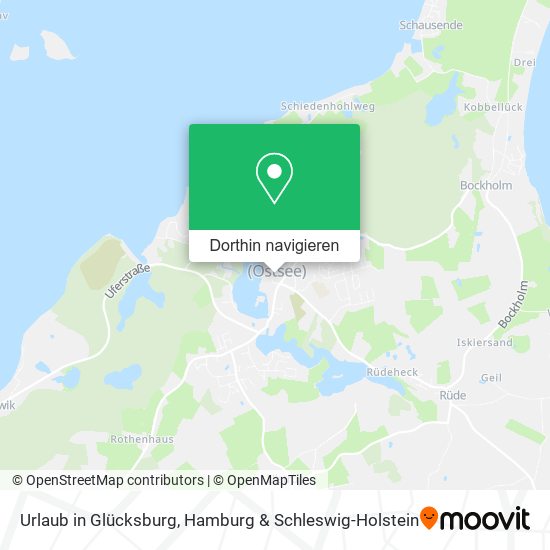 Urlaub in Glücksburg Karte