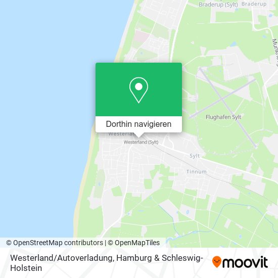 Westerland/Autoverladung Karte