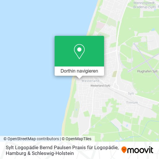 Sylt Logopädie Bernd Paulsen Praxis für Logopädie Karte
