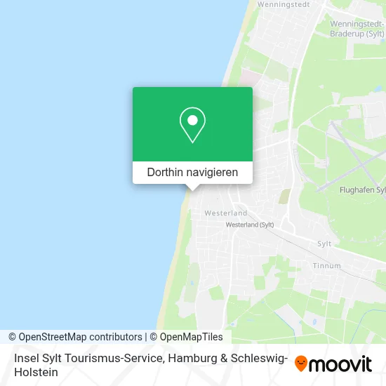 Insel Sylt Tourismus-Service Karte