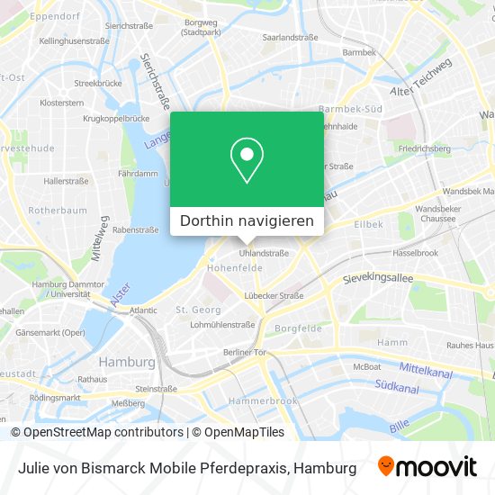 Julie von Bismarck Mobile Pferdepraxis Karte