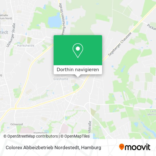 Colorex Abbeizbetrieb Nordestedt Karte