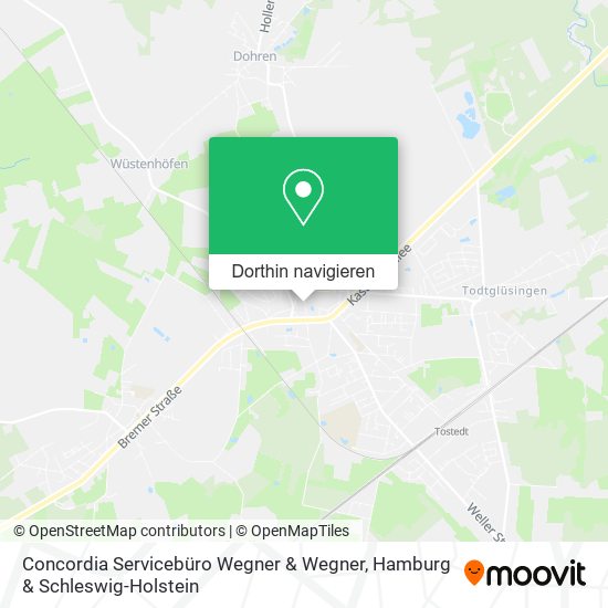 Concordia Servicebüro Wegner & Wegner Karte