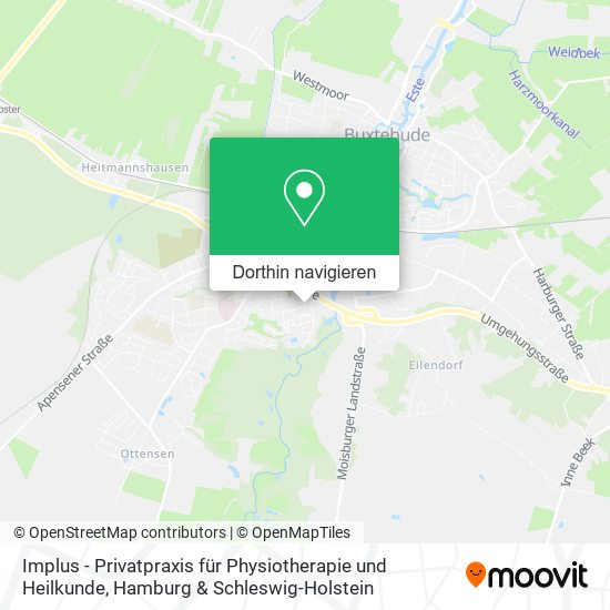 Implus - Privatpraxis für Physiotherapie und Heilkunde Karte