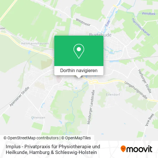 Implus - Privatpraxis für Physiotherapie und Heilkunde Karte