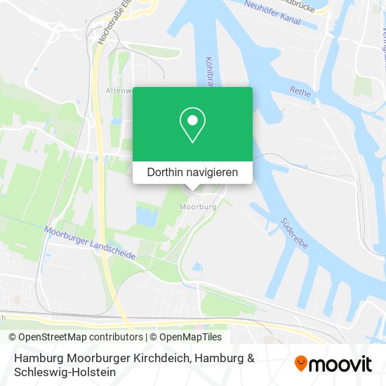 Hamburg Moorburger Kirchdeich Karte