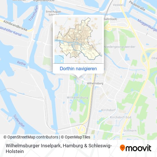 Wilhelmsburger Inselpark Karte