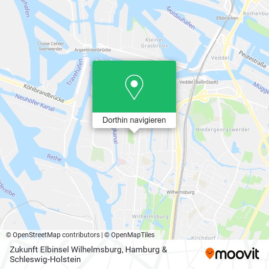 Zukunft Elbinsel Wilhelmsburg Karte