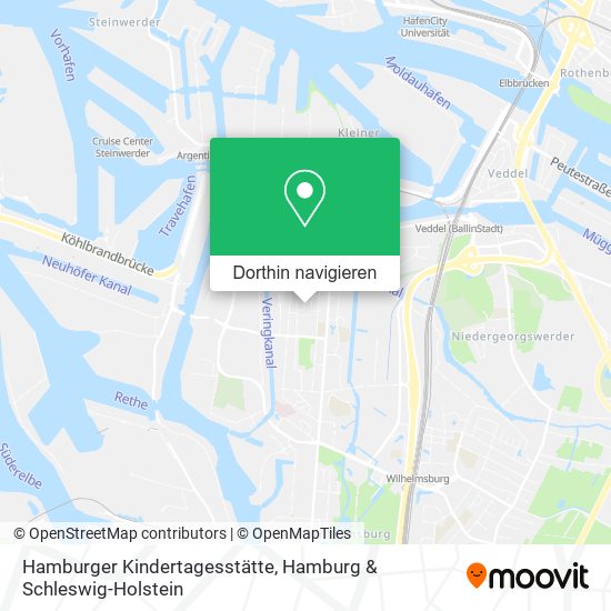 Hamburger Kindertagesstätte Karte