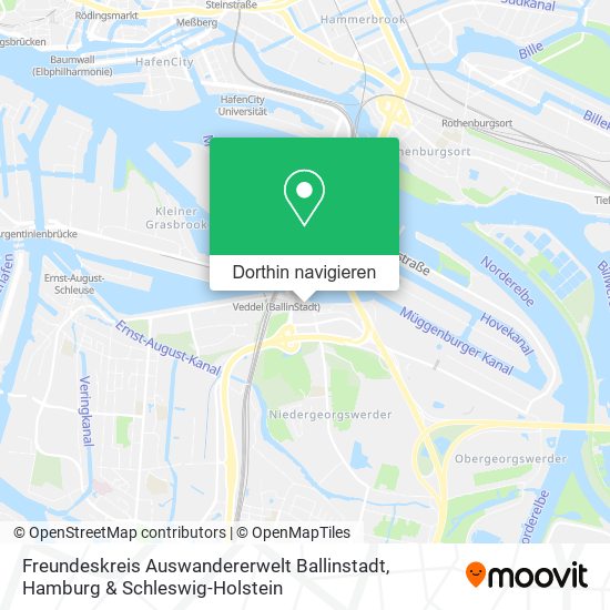 Freundeskreis Auswandererwelt Ballinstadt Karte