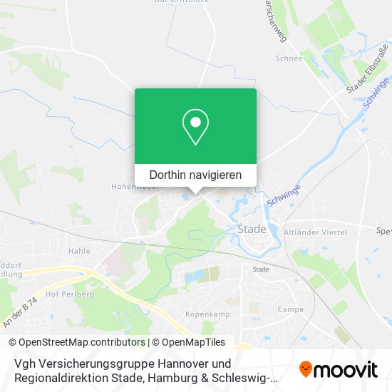 Vgh Versicherungsgruppe Hannover und Regionaldirektion Stade Karte