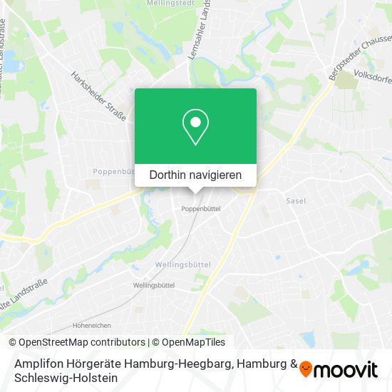 Amplifon Hörgeräte Hamburg-Heegbarg Karte