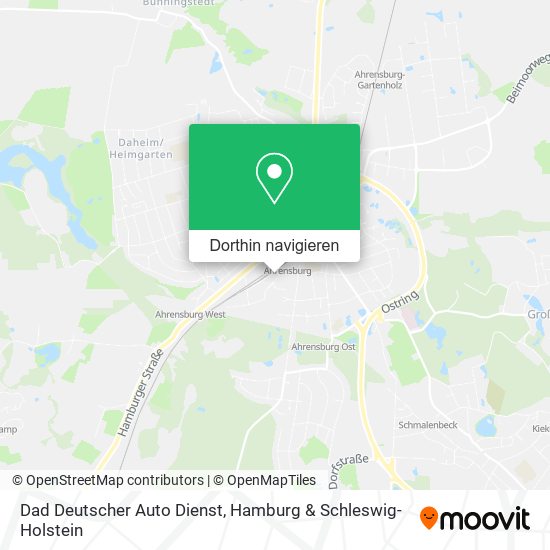 Dad Deutscher Auto Dienst Karte