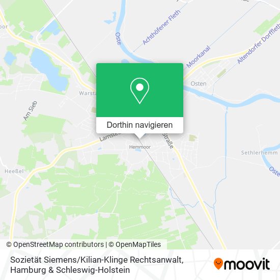 Sozietät Siemens / Kilian-Klinge Rechtsanwalt Karte