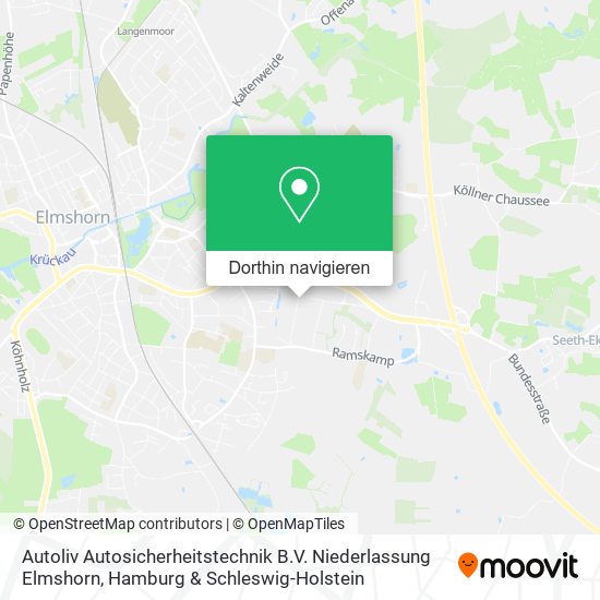 Autoliv Autosicherheitstechnik B.V. Niederlassung Elmshorn Karte