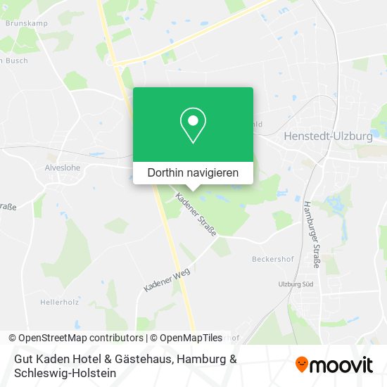 Gut Kaden Hotel & Gästehaus Karte