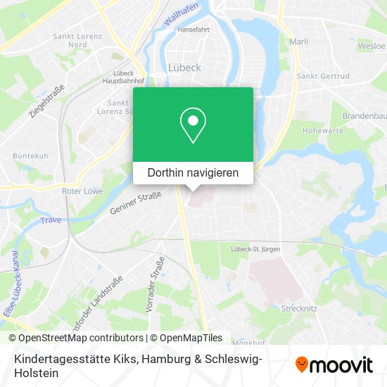Kindertagesstätte Kiks Karte