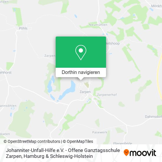 Johanniter-Unfall-Hilfe e.V. - Offene Ganztagsschule Zarpen Karte
