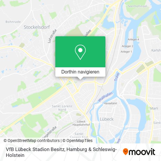 VfB Lübeck Stadion Besitz Karte