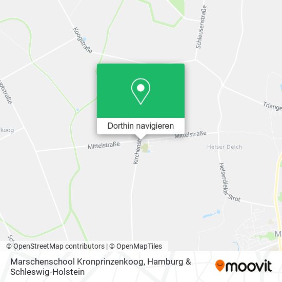 Marschenschool Kronprinzenkoog Karte