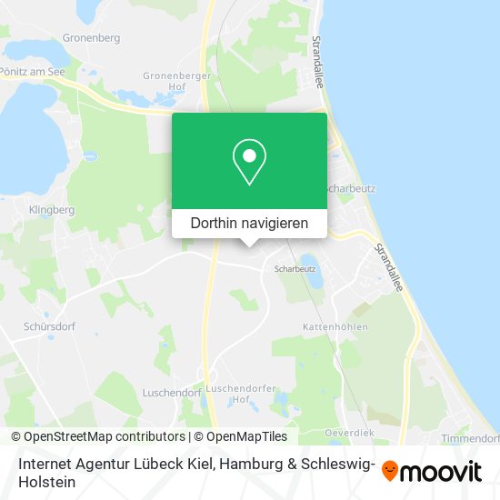 Internet Agentur Lübeck Kiel Karte