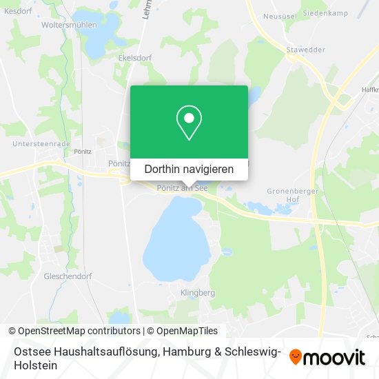 Ostsee Haushaltsauflösung Karte