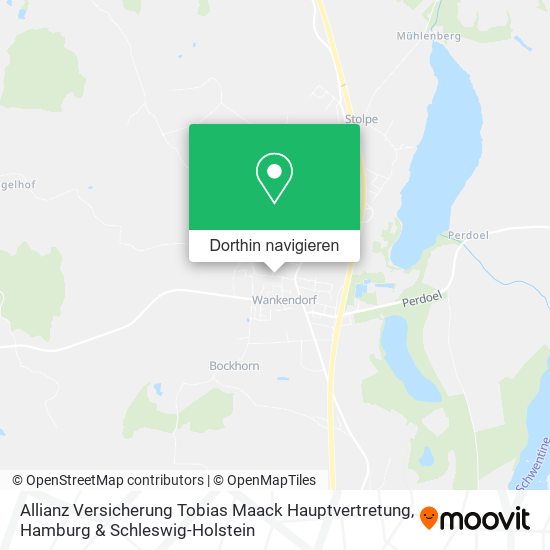 Allianz Versicherung Tobias Maack Hauptvertretung Karte