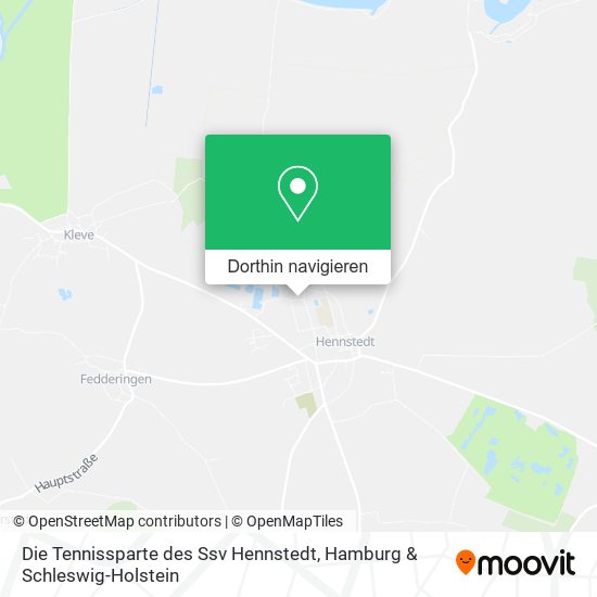 Die Tennissparte des Ssv Hennstedt Karte