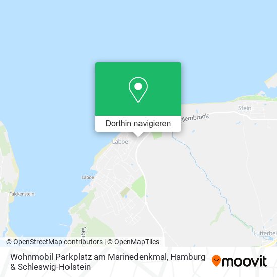 Wohnmobil Parkplatz am Marinedenkmal Karte