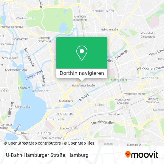 U-Bahn-Hamburger Straße Karte