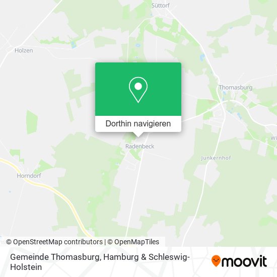 Gemeinde Thomasburg Karte