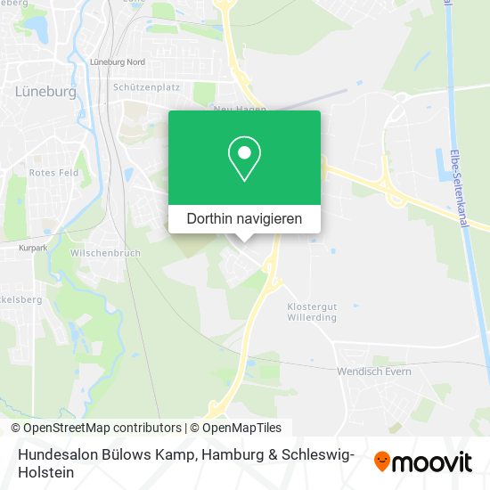 Hundesalon Bülows Kamp Karte