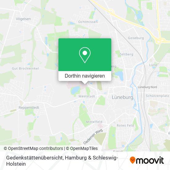 Gedenkstättenübersicht Karte