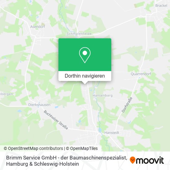 Brimm Service GmbH - der Baumaschinenspezialist Karte