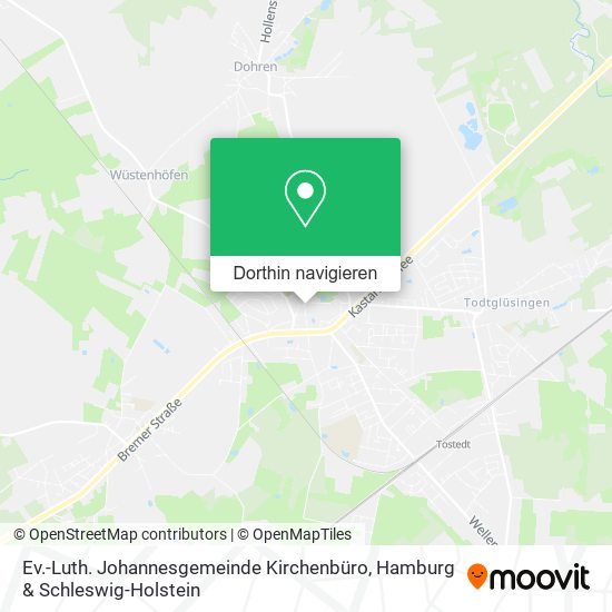 Ev.-Luth. Johannesgemeinde Kirchenbüro Karte