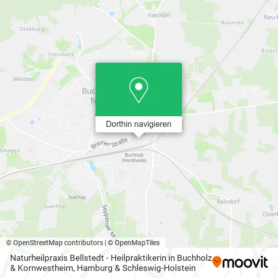 Naturheilpraxis Bellstedt - Heilpraktikerin in Buchholz & Kornwestheim Karte