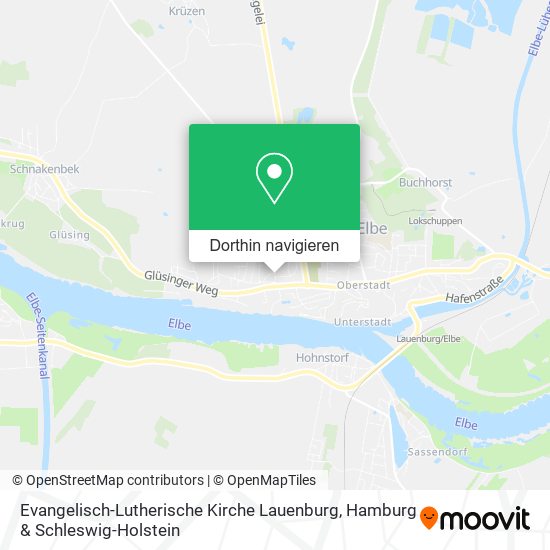 Evangelisch-Lutherische Kirche Lauenburg Karte