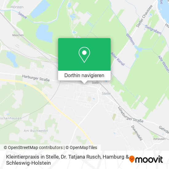 Kleintierpraxis in Stelle, Dr. Tatjana Rusch Karte