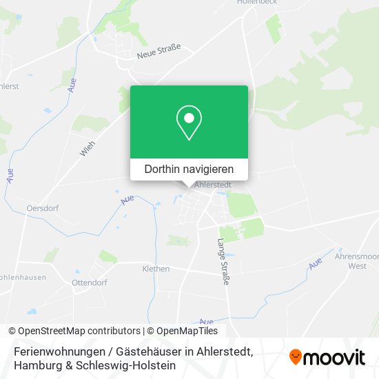 Ferienwohnungen / Gästehäuser in Ahlerstedt Karte