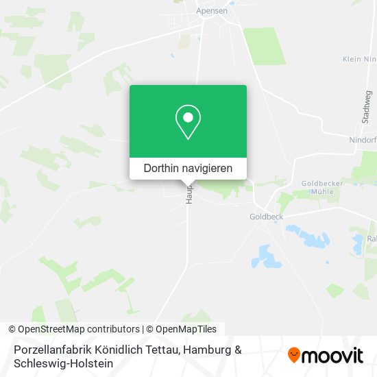 Porzellanfabrik Könidlich Tettau Karte
