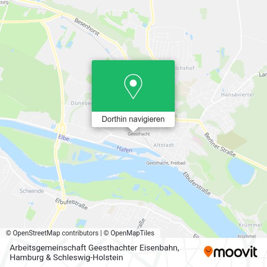 Arbeitsgemeinschaft Geesthachter Eisenbahn Karte