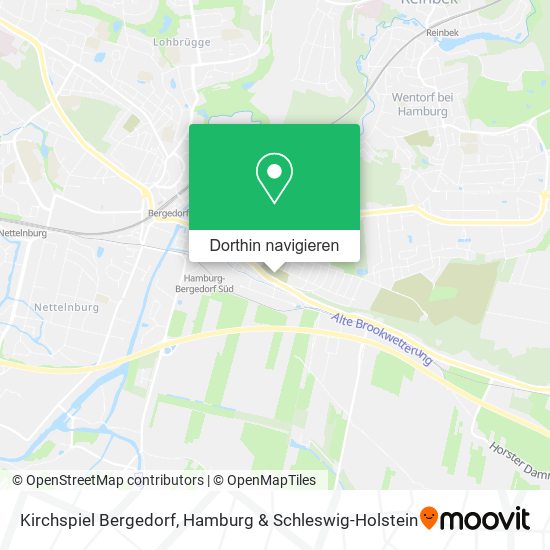 Kirchspiel Bergedorf Karte