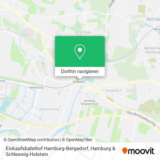 Einkaufsbahnhof Hamburg-Bergedorf Karte