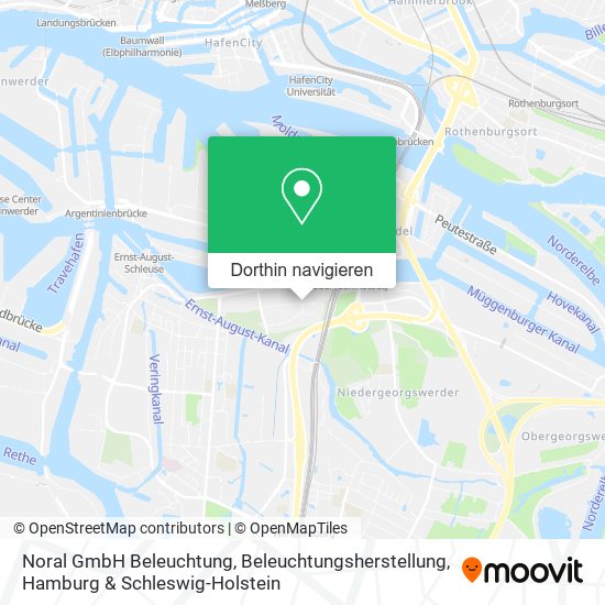 Noral GmbH Beleuchtung, Beleuchtungsherstellung Karte