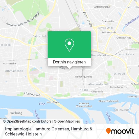 Implantologie Hamburg Ottensen Karte