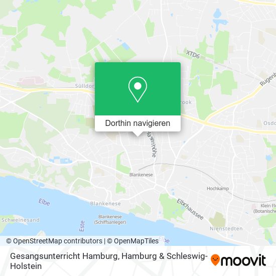 Gesangsunterricht Hamburg Karte