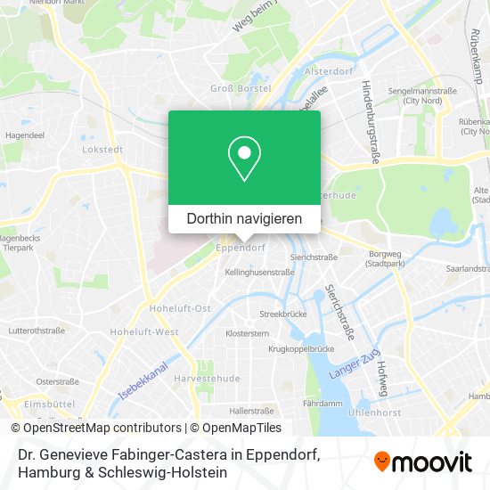 Dr. Genevieve Fabinger-Castera in Eppendorf Karte
